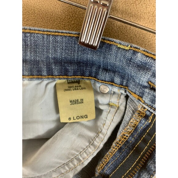 Levi's Jeans Women's 6L (28x31) Long Blue 515 Denim Mid Rise Bootcut Pants Rodeo - Picture 12 of 12
